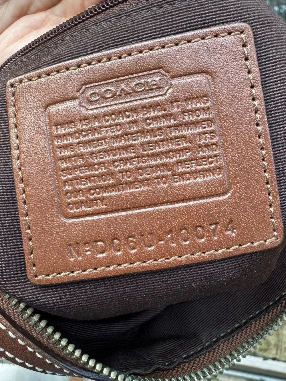 Vintage Coach Soho Signature Hobo Bag Canvas/Leather Brown 10074 Y2K